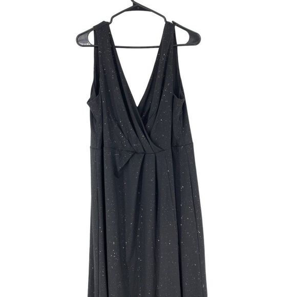 Ever Pretty 3X Maxi Gown Dress Evening Event Slit V-neck Sparkle RHH10580 - Picture 2 of 7